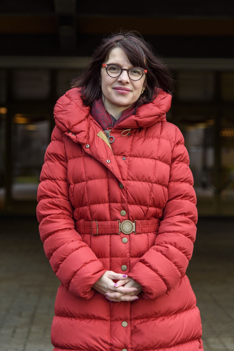 Morges, mercredi 13.01.2016, candidats à la Municipalité, portrait de Sylvie Podio, municipale et candidate Verte, photos Cédric Sandoz