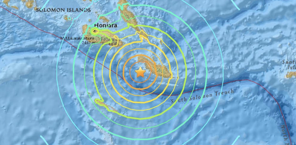 Une alerte au tsunami a été déclenchée suite au puissant séisme au large des îles Salomon.