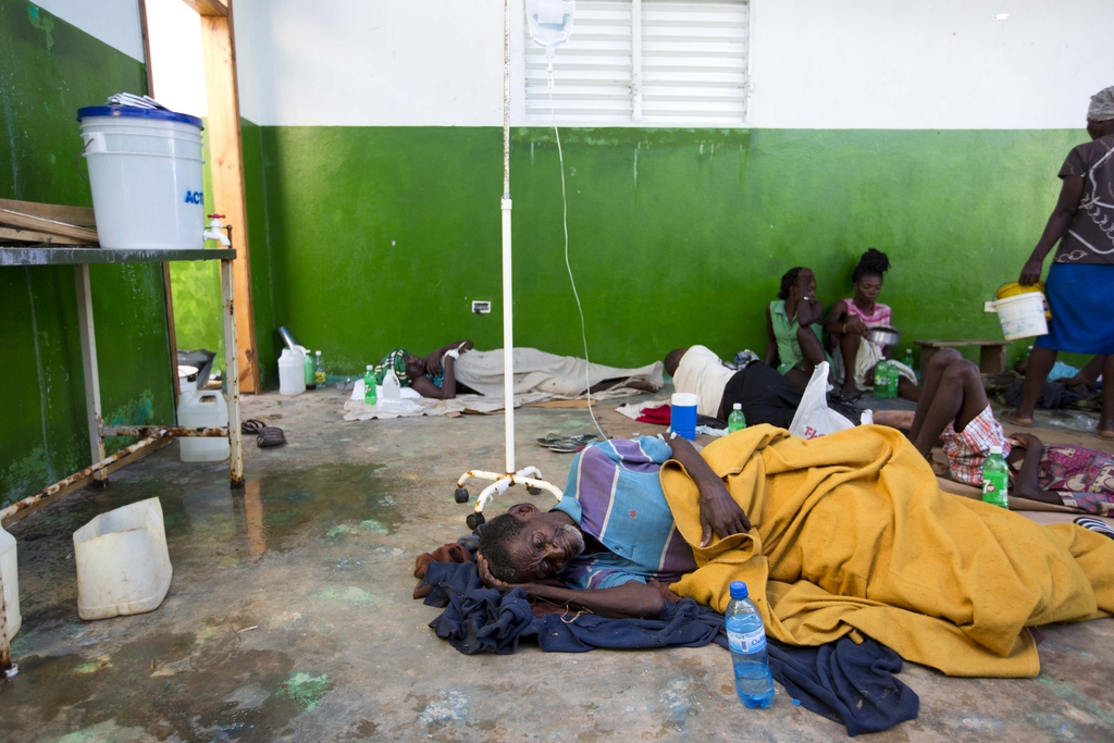 L'épidémie de choléra s'est ravivée depuis l'ouragan Matthew.