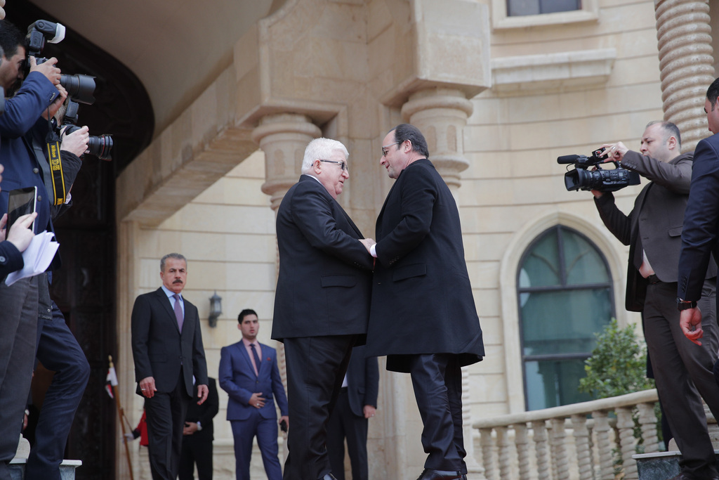 Les chefs d'État irakien et français se sont rencontrés.