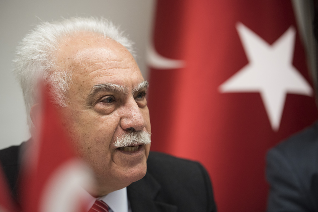 Dogu Perinçek a donné une conférence de presse à l'ambassade de Turquie.