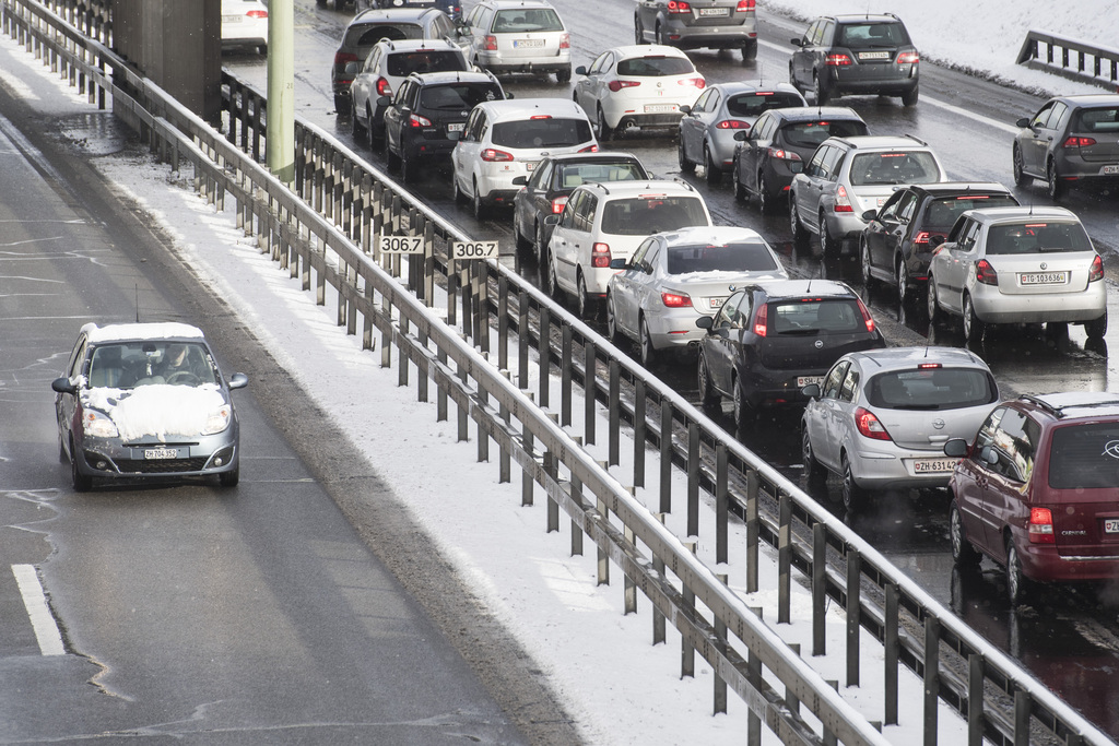 Le trafic était chaotique jeudi après-midi sur l'A1 autour de Zurich et Winterthour.