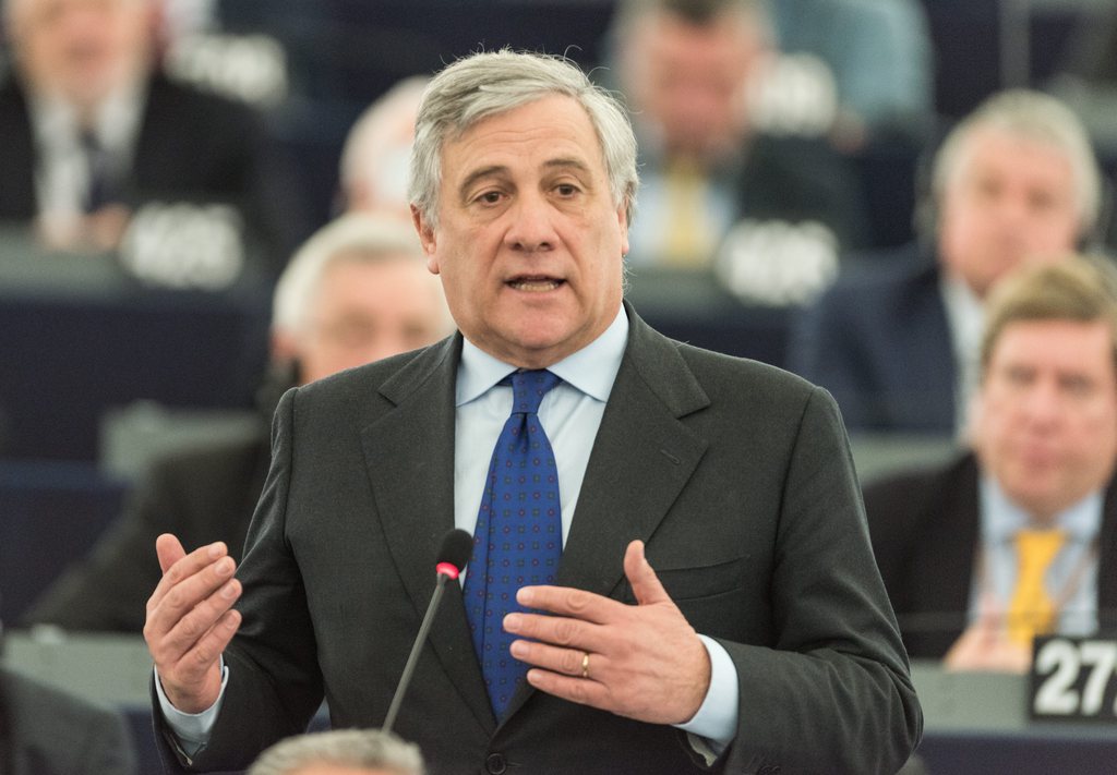 Antonio Tajani a été élu, mardi soir, à Strasbourg.