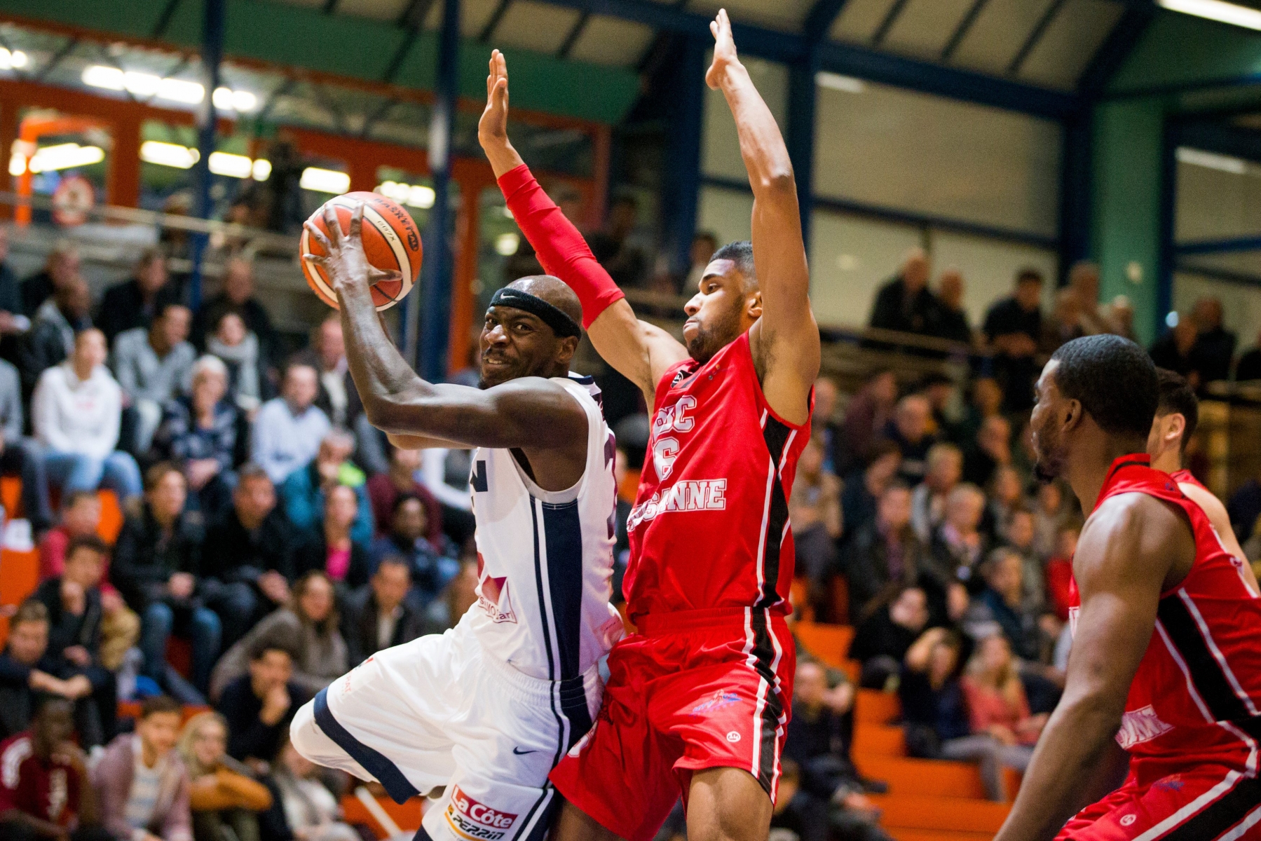 Nyon, mercredi 30 novembre 2016
Salle du Rocher, Basketball, Coupe de suisse, 1/4 finale, BBC Nyon - BBC Lausanne. #21 Marvin Owens

Sigfredo Haro Basketball, Coupe de suisse, 1/4 finale, BBC Nyon - BBC Lausanne, Nyon