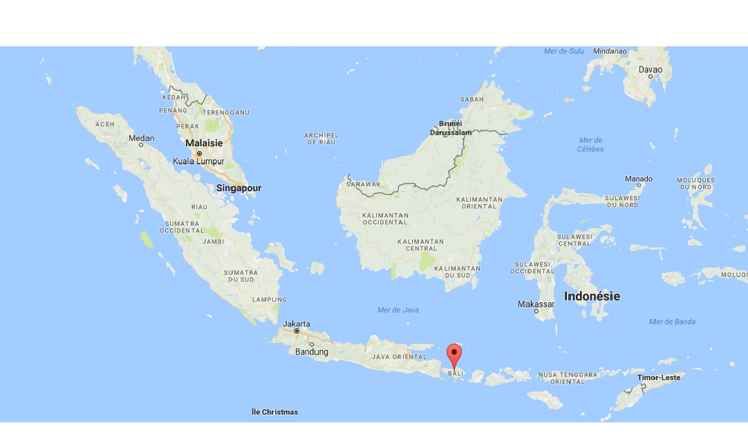 La secousse a été localisée à 300 km environ à l'est de Bali, tout près de l'île de Sumbawa, à une profondeur de 72 km de profondeur.