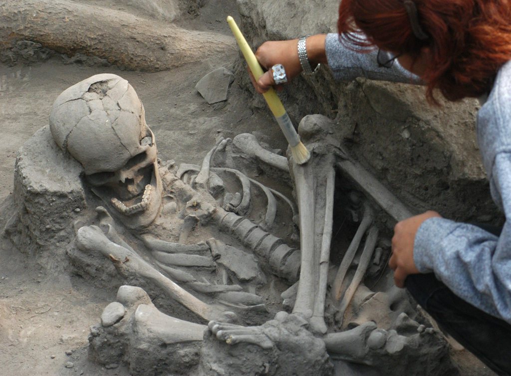 Le tombeau, vieux de 1500 ans, est une découverte exceptionnelle. (illustration)