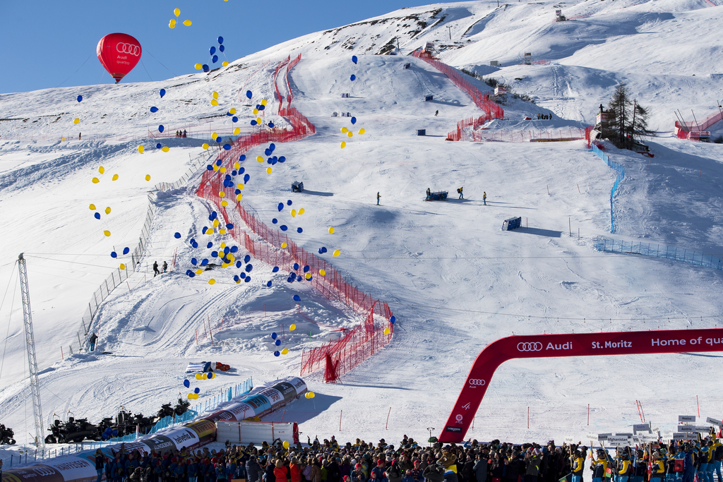 Cérémonie de clôture des Mondiaux de ski alpin à St-Moritz.