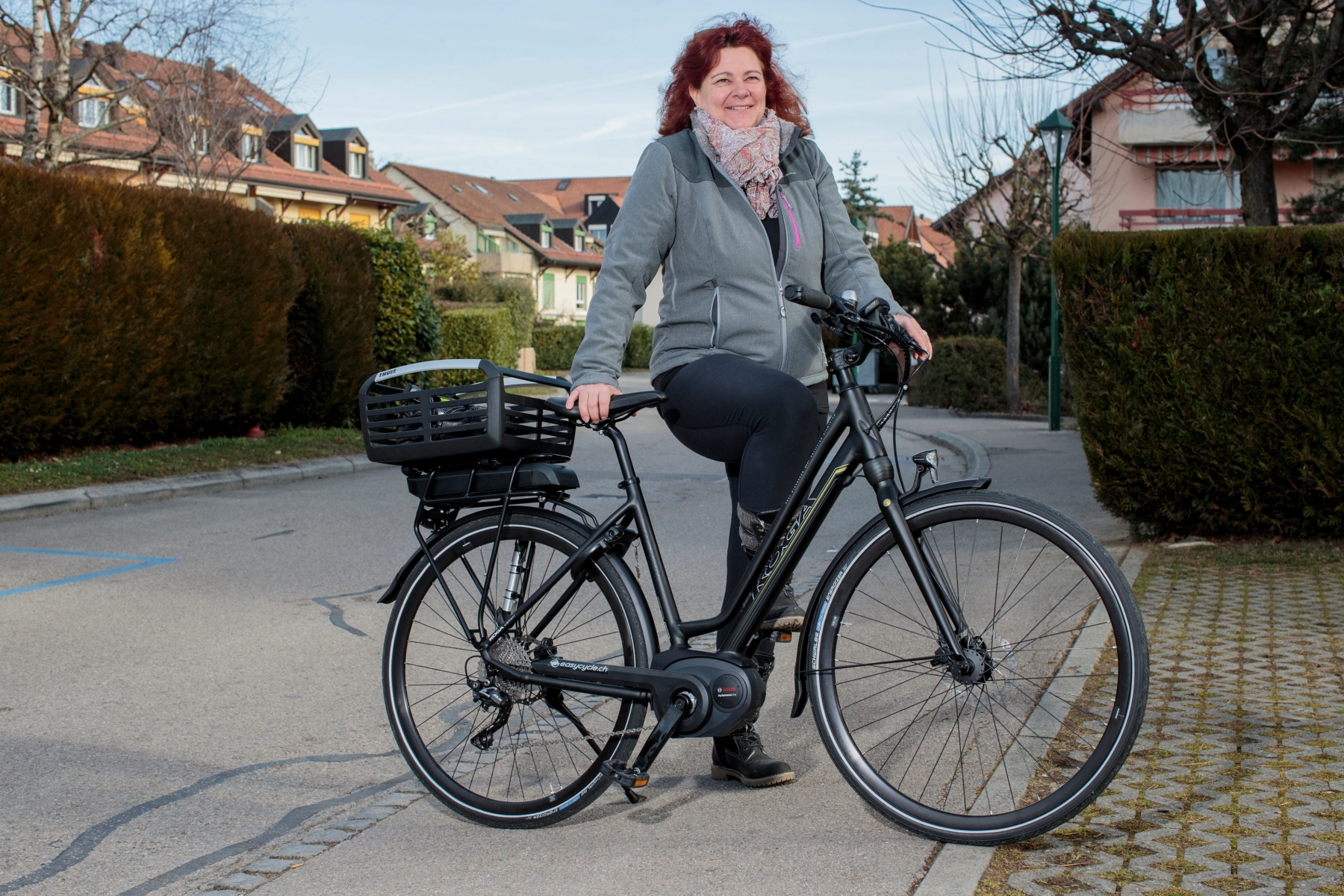 Gland, mercredi 22 février 2017
Portrait de Christine Nussbaum, habitante de Gland, qui a récemment acheté un vélo électrique grâce aux subventions proposées par la Ville de Gland

Sigfredo Haro Portrait Christine Nussbaum, Gland