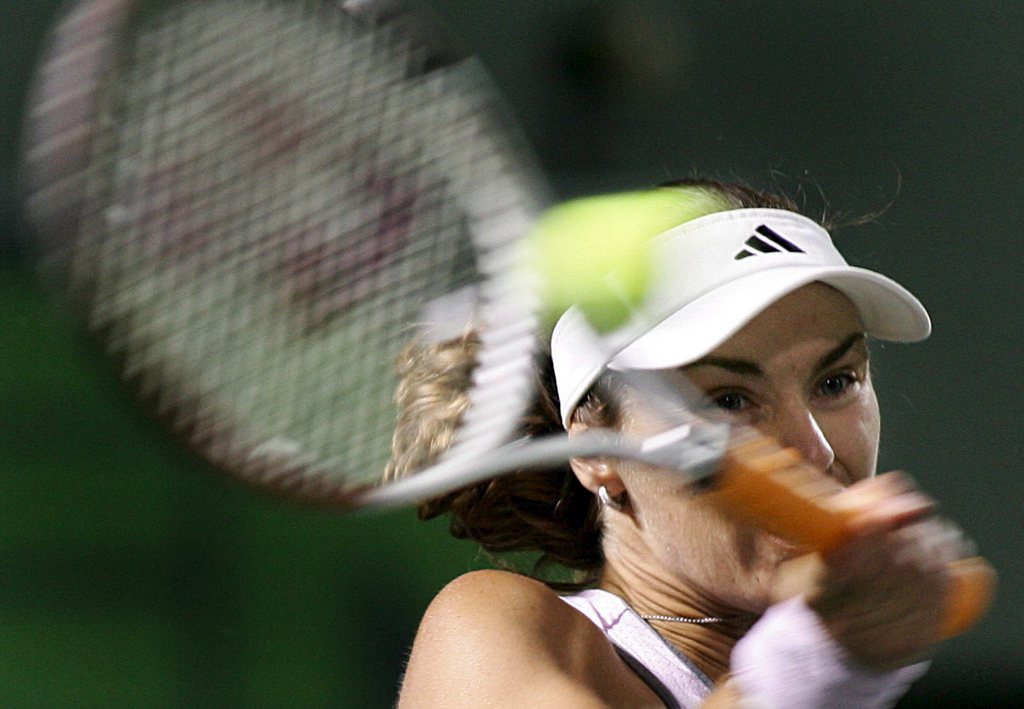 Martina Hingis s'est inclinée samedi à Miami.