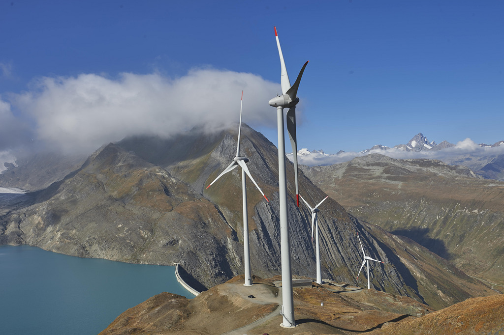 Actuellement, l'énergie éolienne ne représente que 0,2% de la production d'électricité en Suisse.