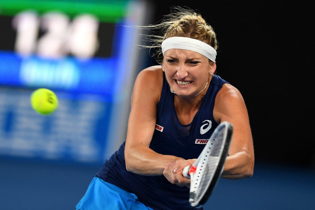 Timea Bacsinszky va devoir se reposer pour soigner sa tendinite (archives).