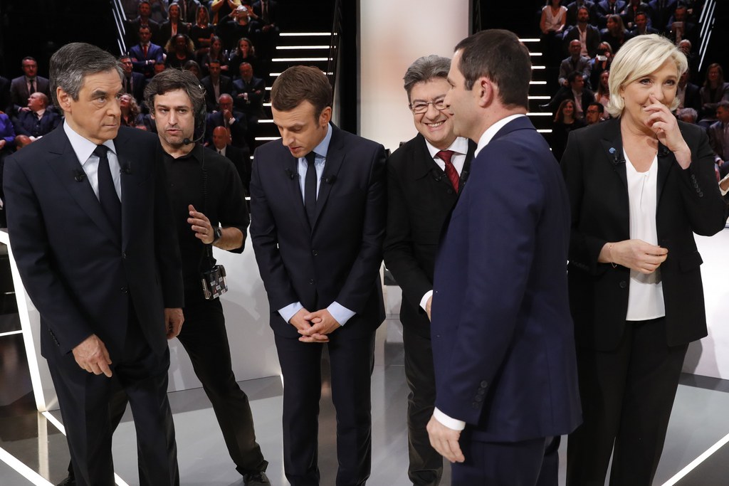 France: premier grand débat pour les cinq candidats à la présidence.