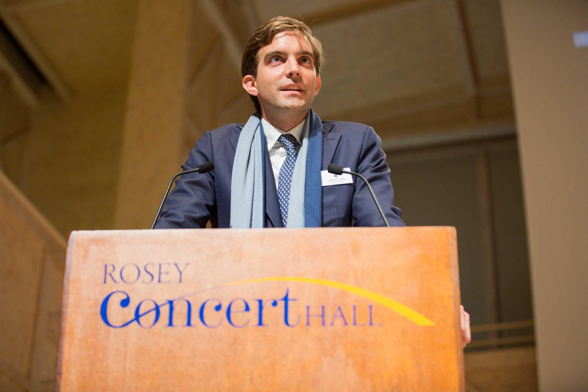 Rolle, mardi 22 septembre 2015
11e édition du Club des 100 au Concert Hall du Rosey à Rolle. Christophe Gudin, directeur général Le Rosey

Sigfredo Haro 11e édition du Club des 100, Rolle