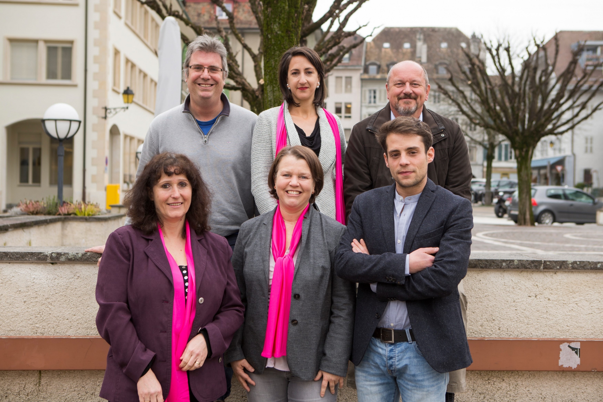 Nyon, mercredi 8 mars 2017
Conférence de presse du Parti Socialiste Nyon pour la présentation des candidats à l'élection au Grand Conseil à la Ferme du Manoir. (en haut) Yves Froidevaux, Jessica Jaccoud, Wilfried Gruen, (en bas) Amélie Cherbuin,  Fabienne Freymond Cantone et Alexandre Démétriadès

Sigfredo Haro CP Parti Socialiste, Nyon