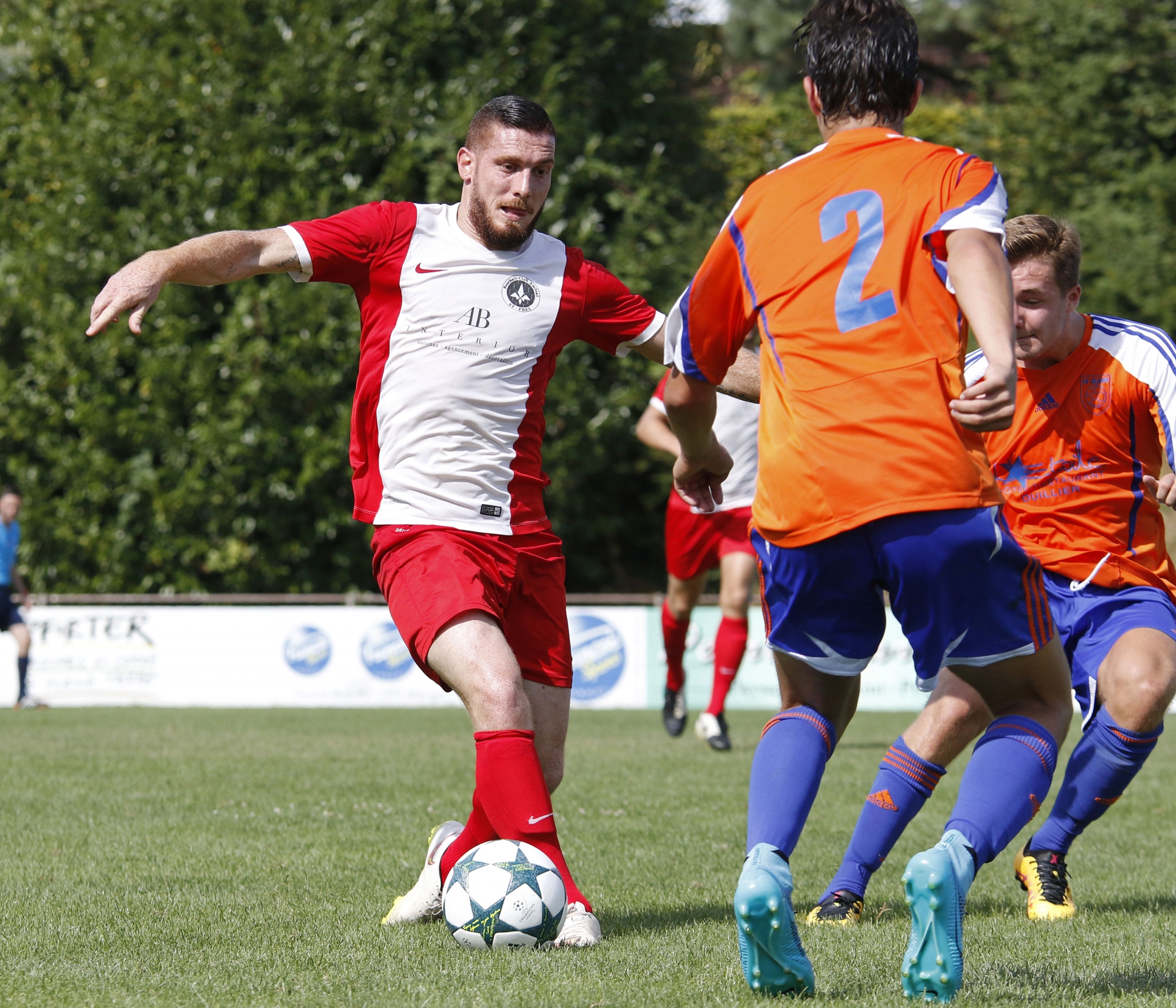 St-Prex, Vieux Moulin, Dimanche 28 août 2016, Football 2e ligue, St-Prex vs Gland, Numéro 15 de St-Prex Perriraz Jimmy, Photos Céline Reuille