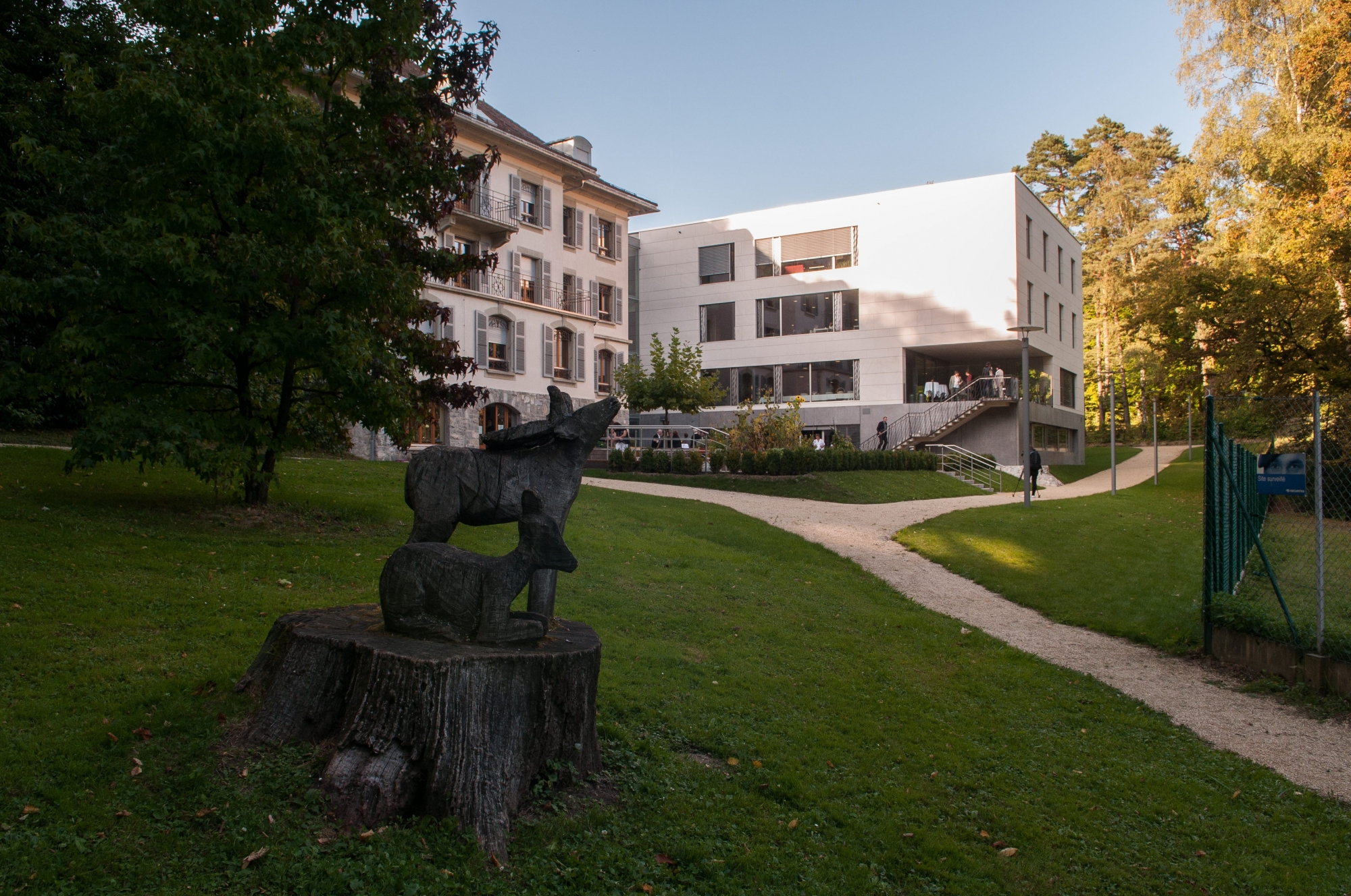Prangins, mardi 23.09.2014, visite du nouvel hôpital psychiatrique de Prangins ainsi que de l'ancien bâtiment rénové, photos Cédric Sandoz