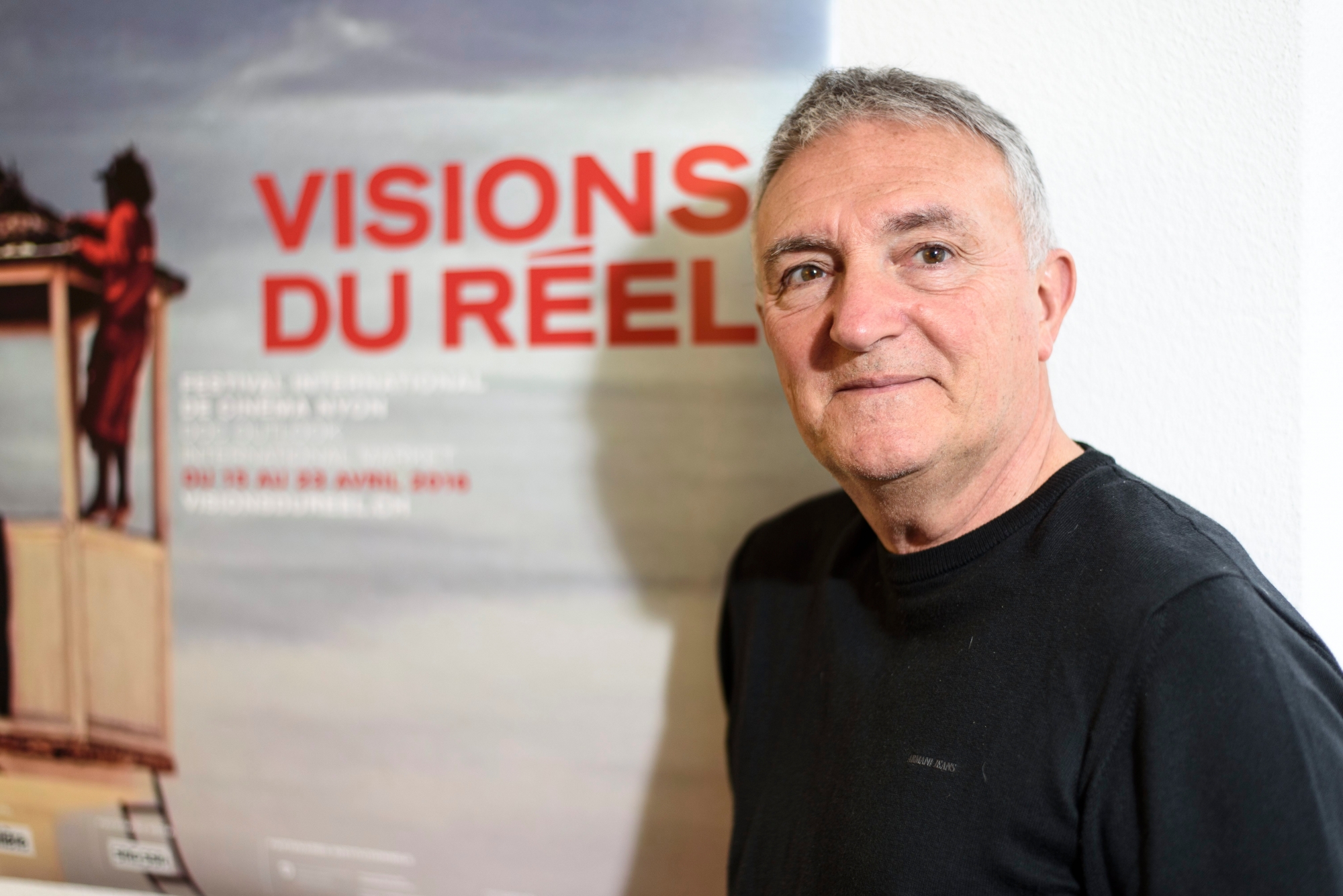 Nyon, mardi 05.04.2016, Visions du Réel 2016, portrait de Luciano Barisone, directeur du festival, photos Cédric Sandoz