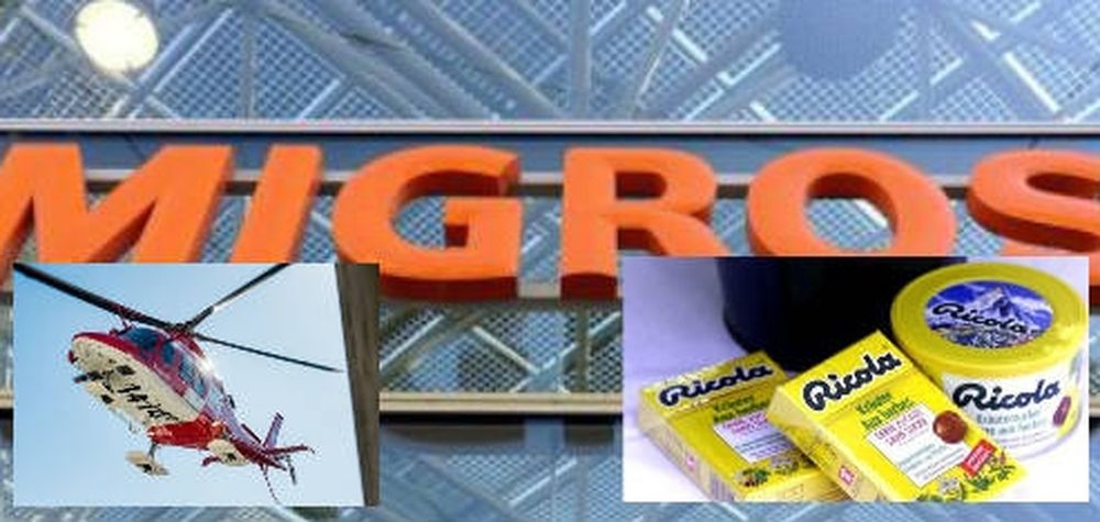 Sur le podium, Migros, La Rega et Ricola.