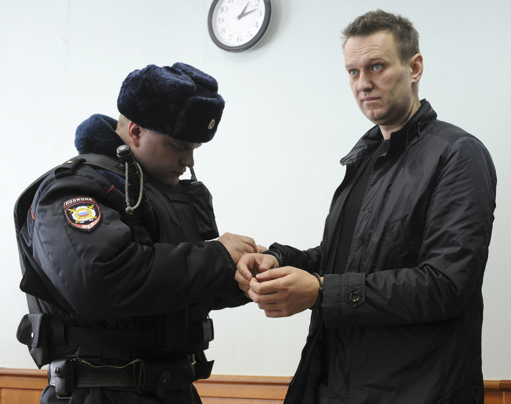 Le blogueur anticorruption a été libéré à l'heure prévue, dans l'après-midi, d'un centre de détention dans le nord de Moscou.