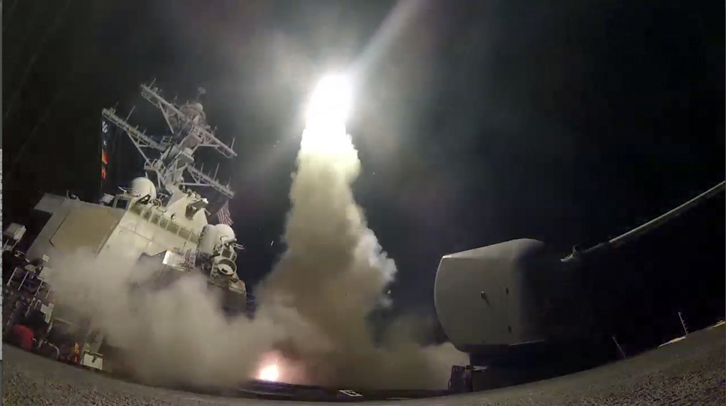 Les Etats-Unis ont frappé la Syrie de 59 missiles, en fin de semaine dernière.