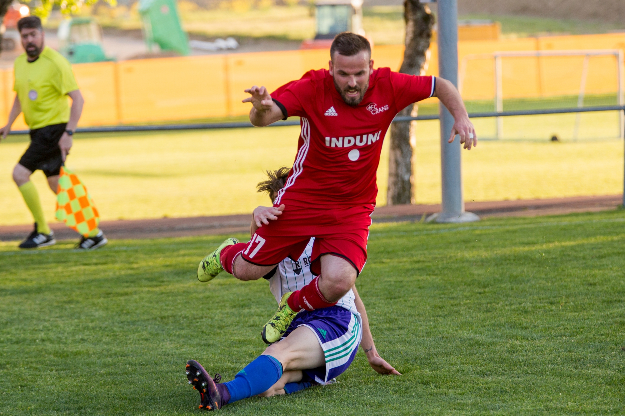 Crans-près-Céligny, samedi 22 avril 2017
Parc des Sports, Football, 2e ligue, FC Crans - US Terre Sainte II. #17 Daniel Edgar Silva (Crans)

Sigfredo Haro