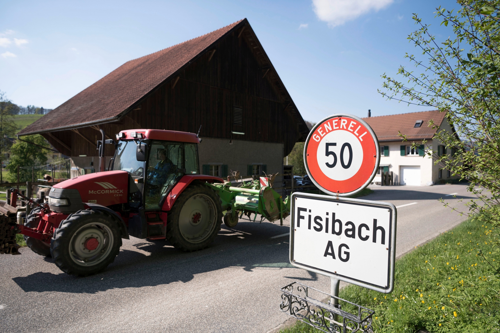 Fisibach will eine Zürcher Gemeinde sein, Impressionen aus dem Aargauer Dorf. 
20.04.2017
(Tages-Anzeiger/Urs Jaudas) © Urs Jaudas