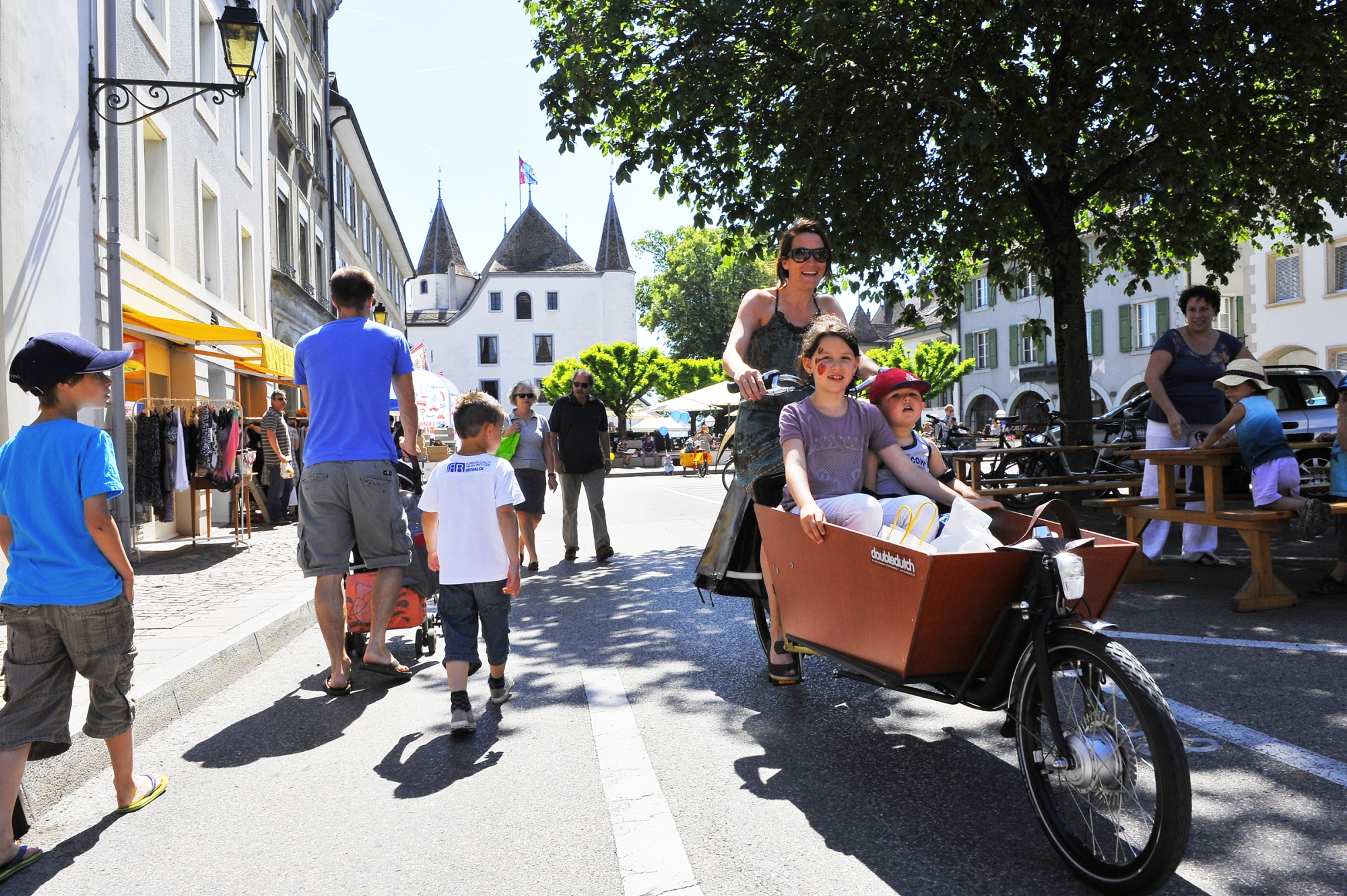 La Journée du vélo de 2012 avait eu lieu à la place du Château.