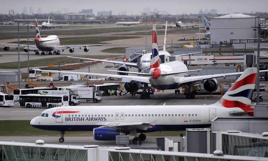 Plus aucun avion de British Airways ne peut décoller d'Heathrow ou de Gatwick ce samedi (illustration).