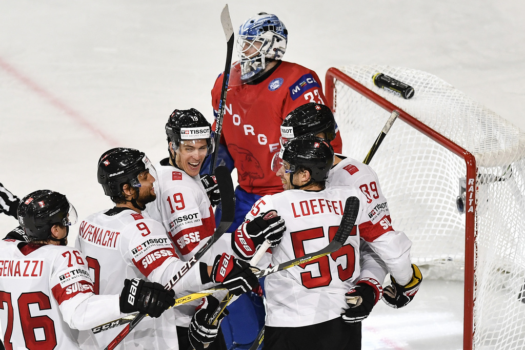 Les Suisses se sont imposés 3-0 face à la Norvège.