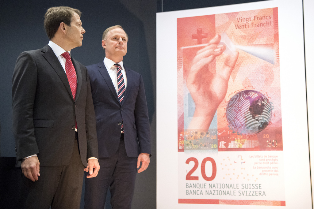 Le billet de 20 francs a été présenté mercredi matin par la BNS.