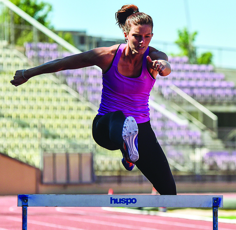 Lausanne, mercredi 24.06.2015, Stade de la Pontaise, entrainement de Lea Sprunger, Marisa Lavanchy et Joëlle Golay, Lea Sprunger, photos Cédric Sandoz