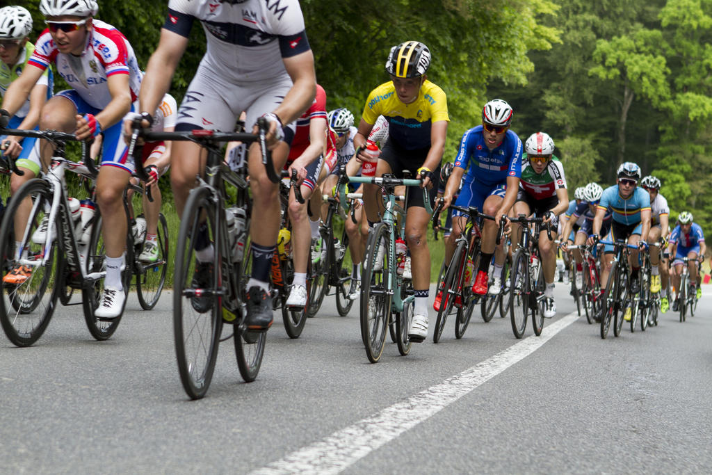 Des coureurs lors 48ème tour du pays de Vaud, en 2016.