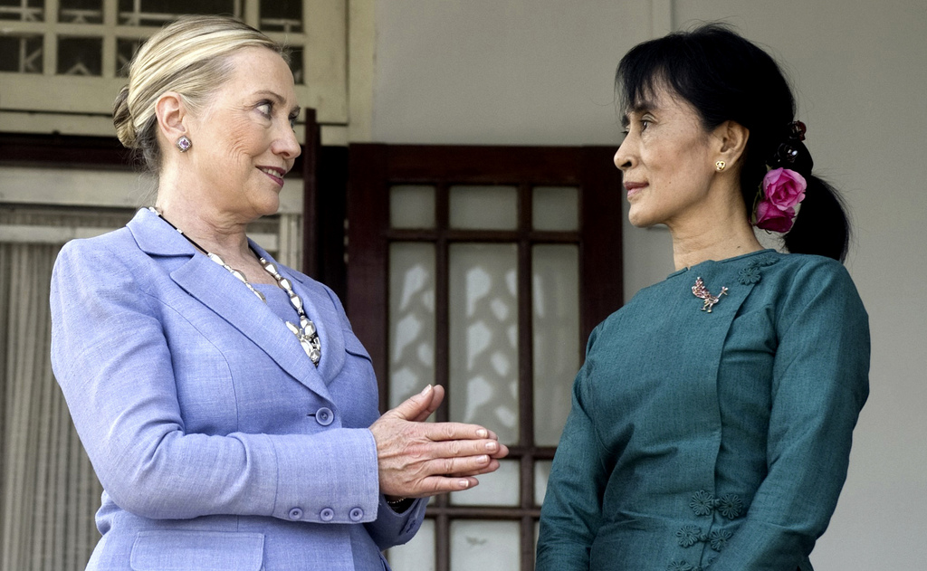 Aung San Suu Kyi et Hillary Rodham Clinton s'étaient déjà rencontrées en décembre 2011, en Birmanie. 