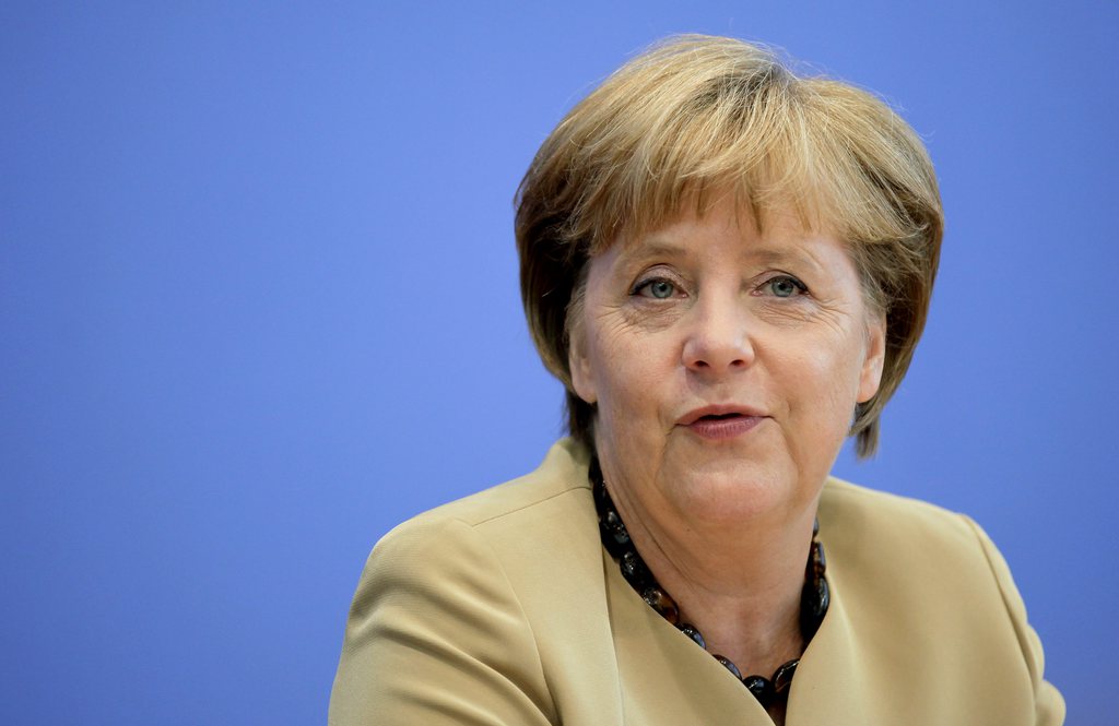 La chancelière allemande s'est exprimée lors d'une conférence de presse à Berlin, lundi 17 septembre.