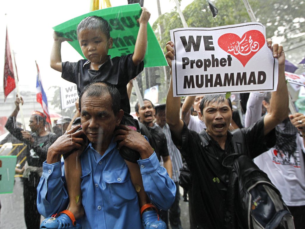 Des Thaïlandais ont manifesté ce mardi à Bangkok contre le film islamophobe "Innocence of Muslims".