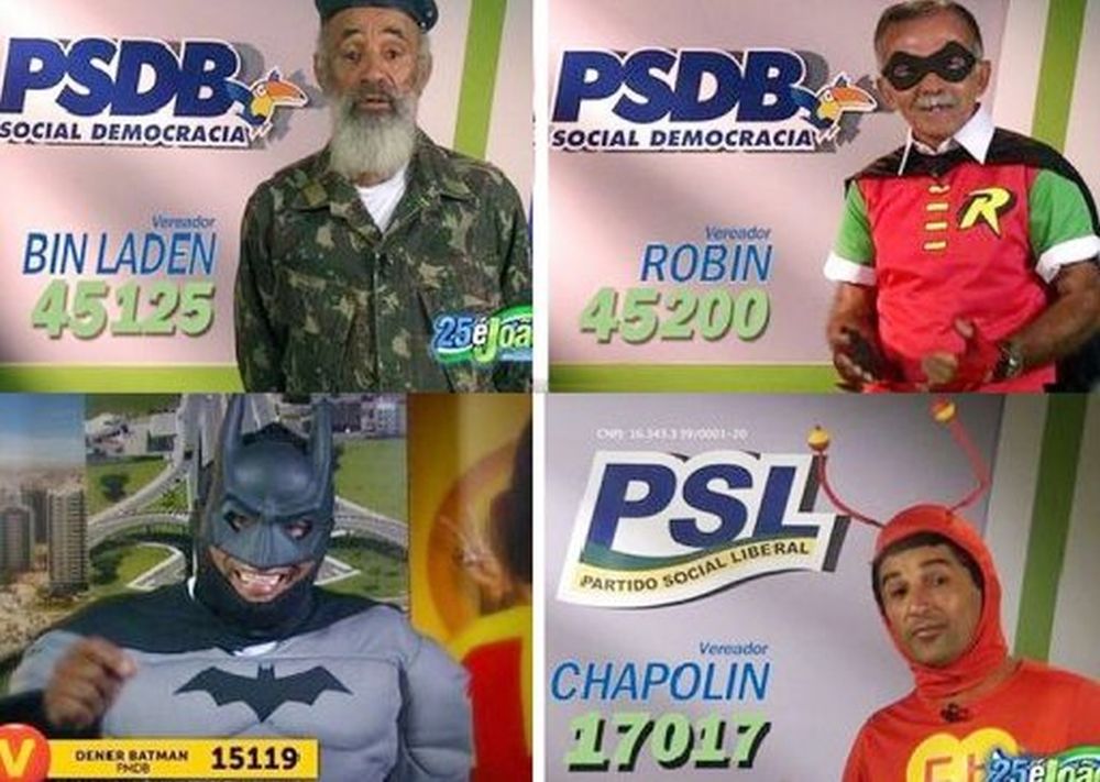 Plus qu'une simple blague, se déguiser peut porter ses fruits. En 2010, le Clown Tiririca a été élu député fédéral à Sao Paulo.