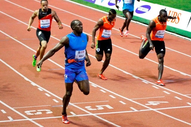Usain Bolt a fait le show à Lausanne.