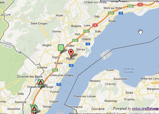 Diverses perturbations émaillent votre parcours sur l'autoroute A1 entre Lausanne et Genève.