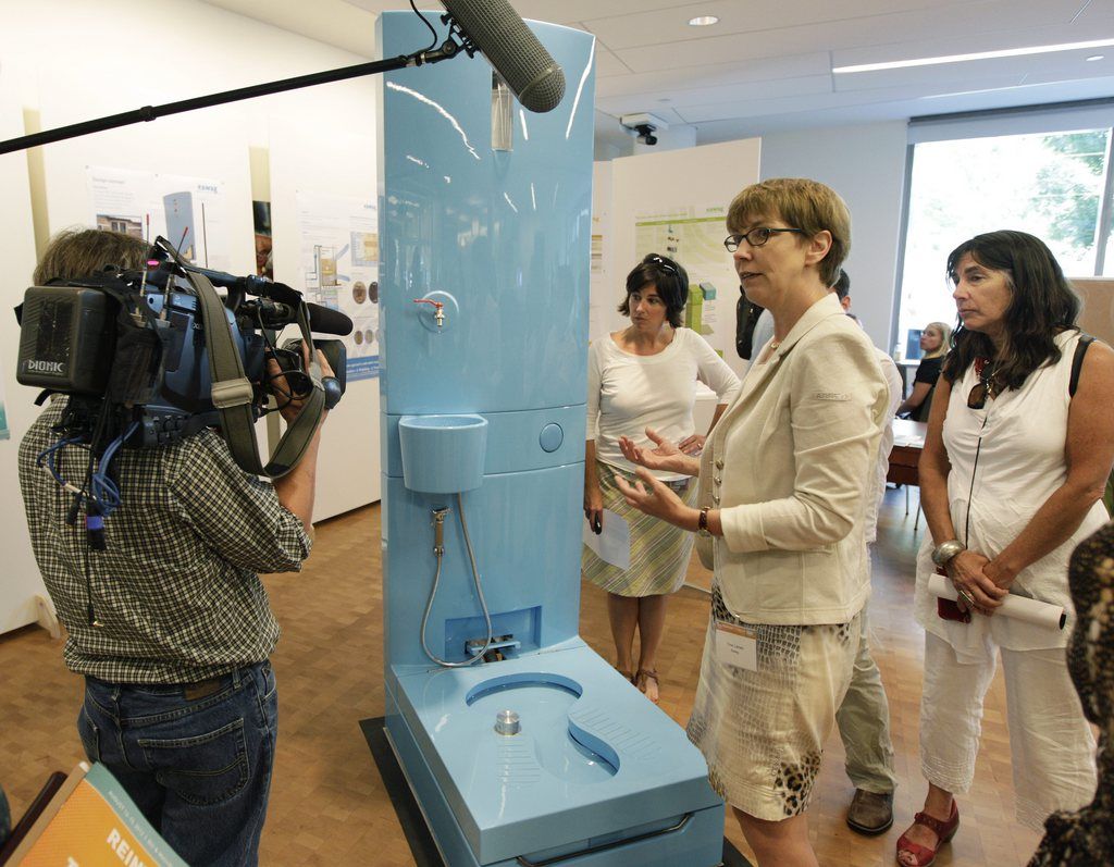 Les toilettes sans canalisations permettront de transformer urine et matière fécale en engrais. 