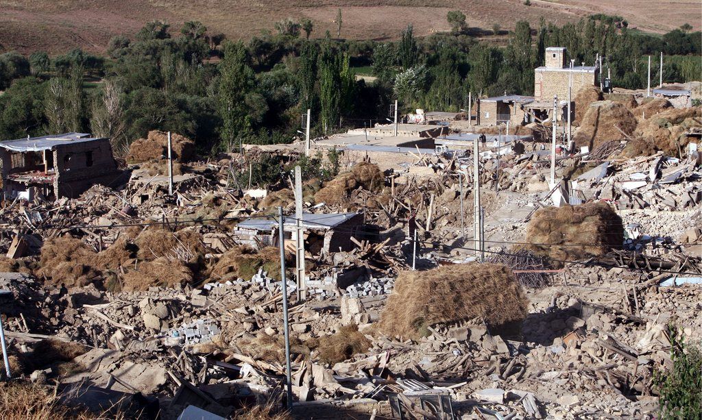 Le village de Bajeh Baj a été totalement détruit par le tremblement de terre. 