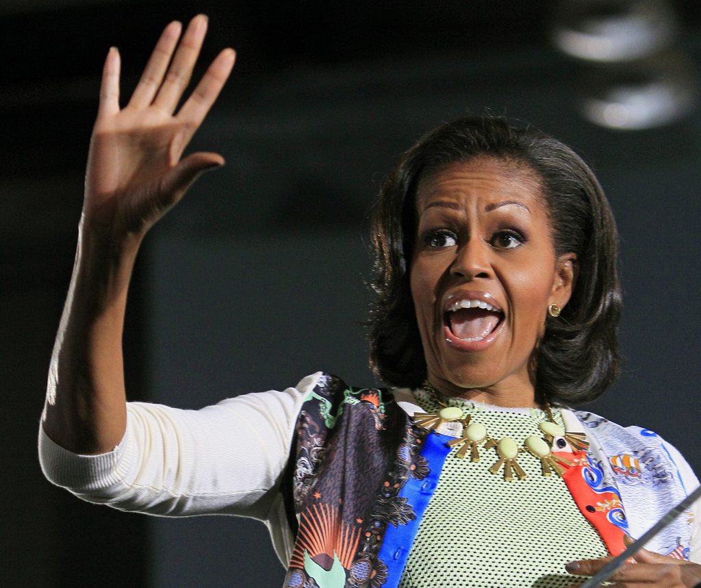Michelle Obama est montée au front dans l'Ohio pour battre le rappel des Démocrates en vue de l'élection présidentielle américaine.