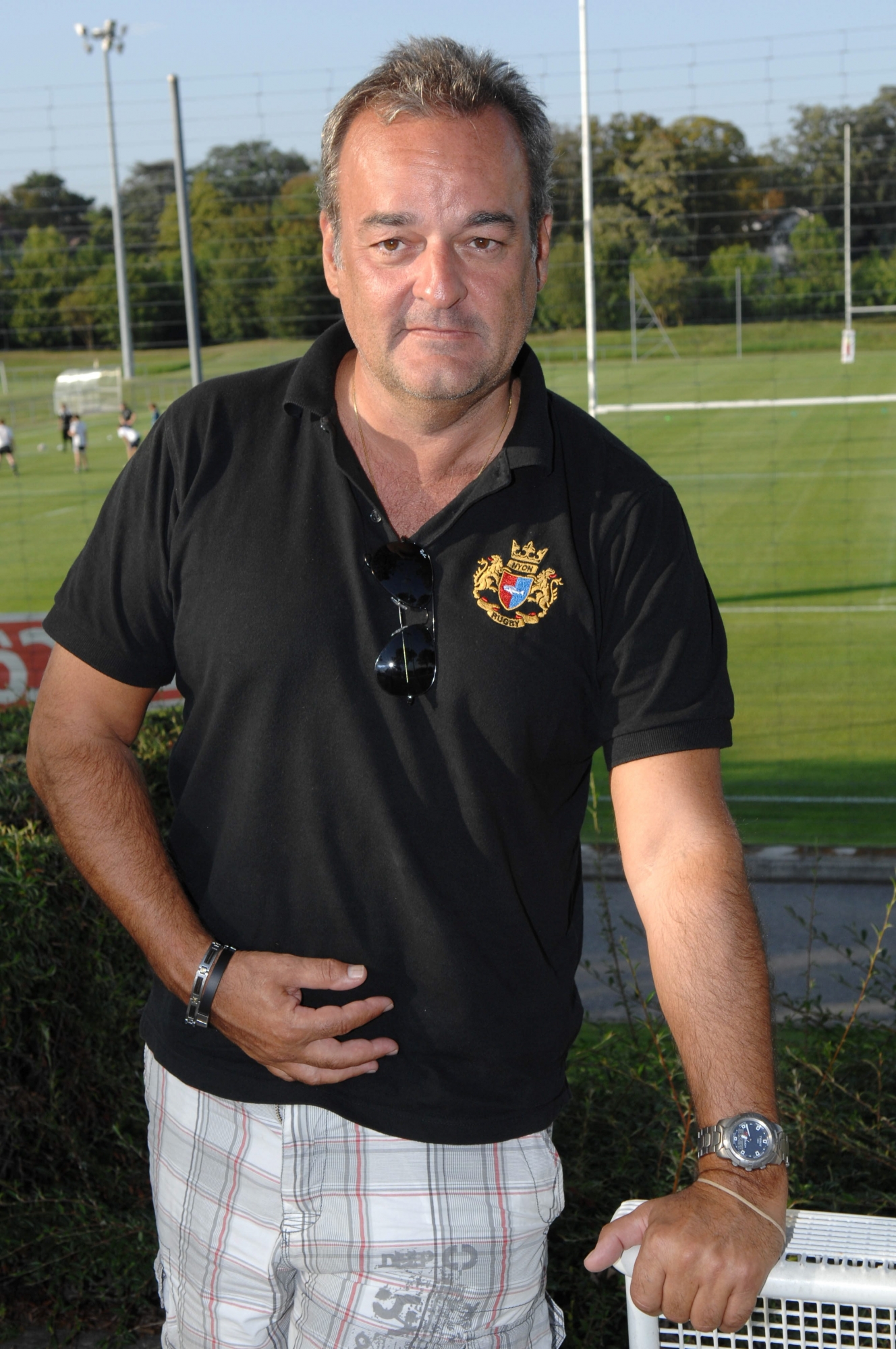 22.08.2011. Nyon. Colovray. Jean-Pierre Petmann. President du Rugby. Photo Audrey Piguet
