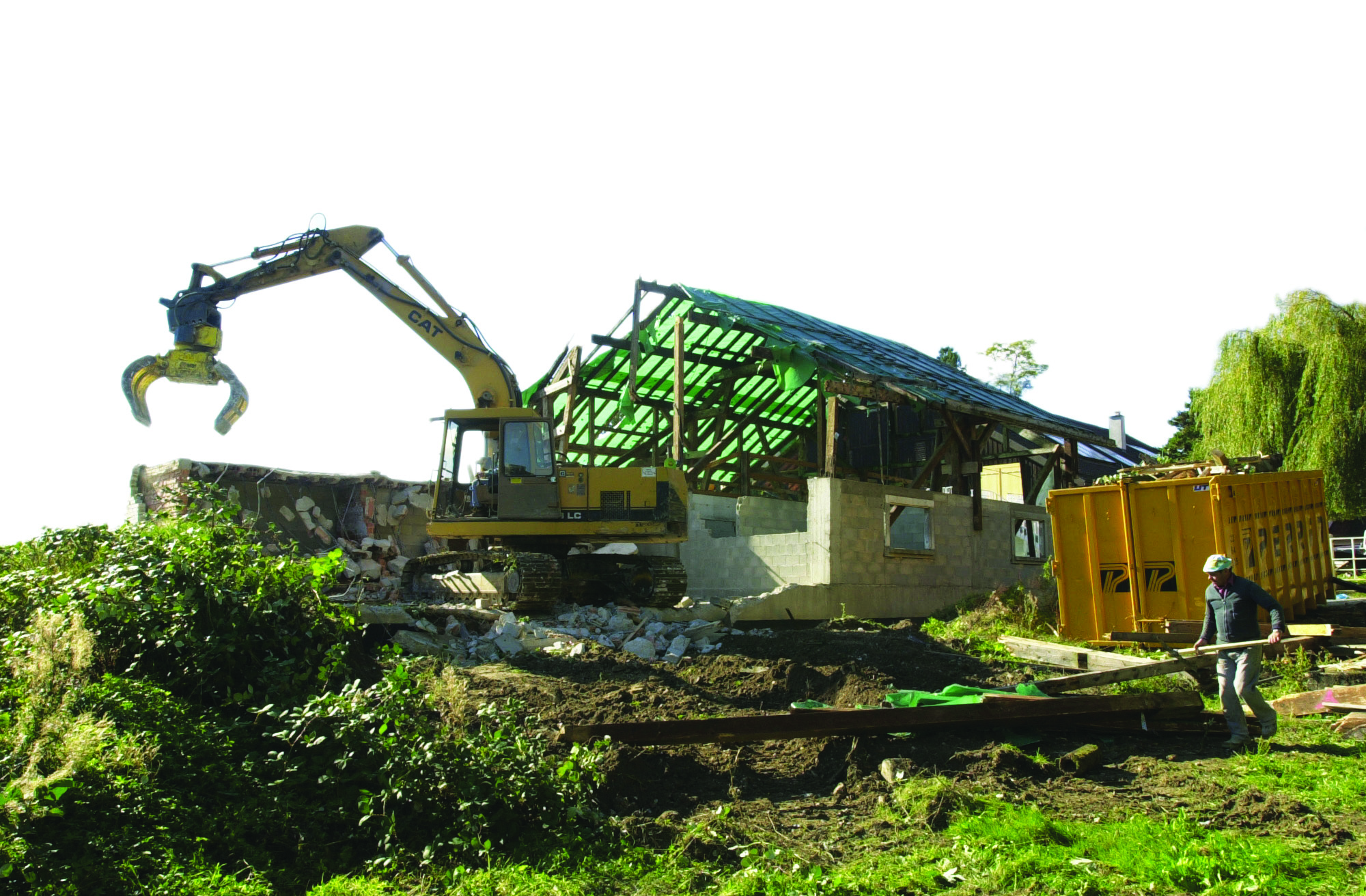 Nyon la ferme du Rocher démolition de l'annexe 3.10.2000