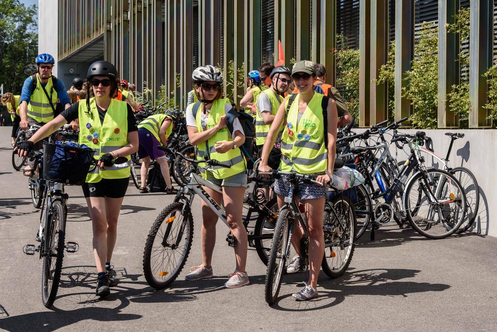 Rolle, mardi 20 juin 2017, reportage sur le Cyclo-Biblio, 4ème édition, à la bibliothèque de Rolle, photos Cédric Sandoz