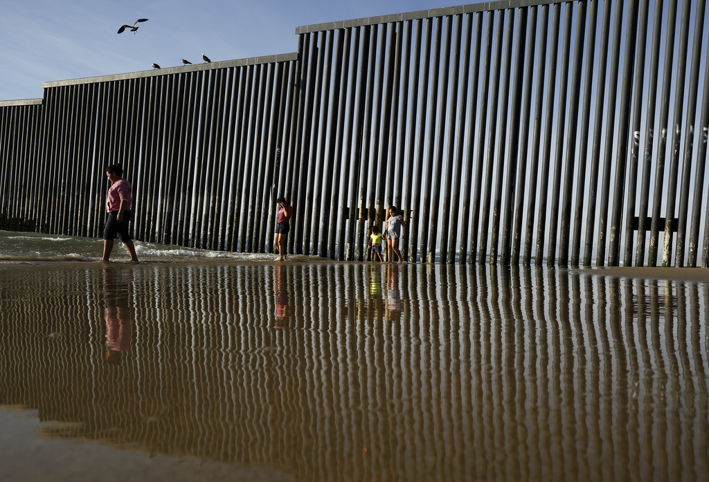 La ville de San Diego est séparée du Mexique par le fameux mur cher à Donald Trump (illustration).