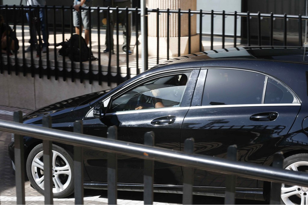 Cristiano Ronaldo, à son arrivée au tribunal de Pozuelo de Alarcon, dans la banlieue de Madrid.