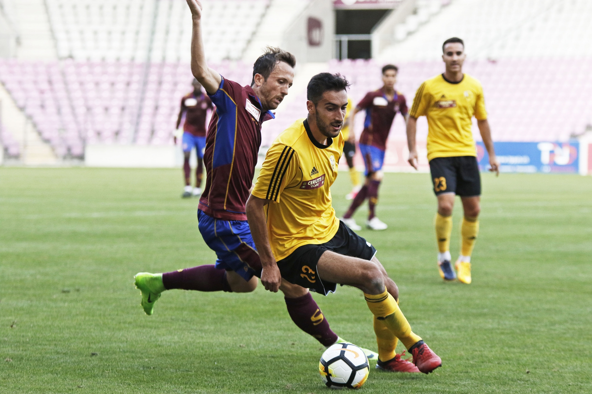 Genève, La Praille, Samedi 15 Juillet 2017, Football, match de préparation, Servette vs Stade Nyonnais, Numéro de 13 de Nyon, Photos Céline Reuille