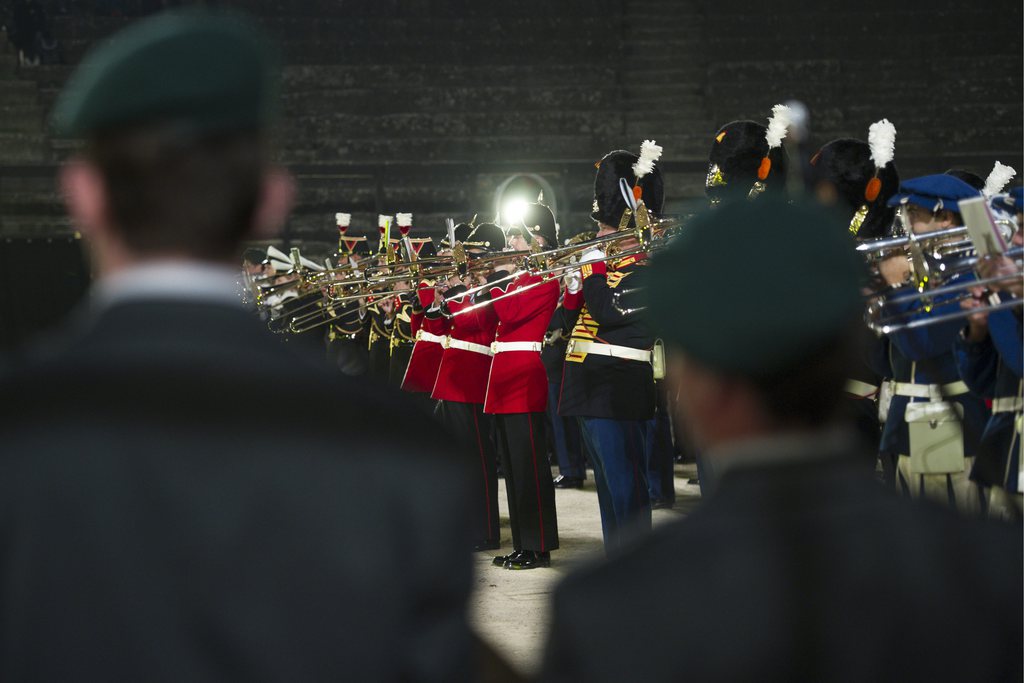 500 musiciens représentant huit formations en provenance de sept pays différents ont joué lors de l'Avenches Tattoo. (photo d'archives)