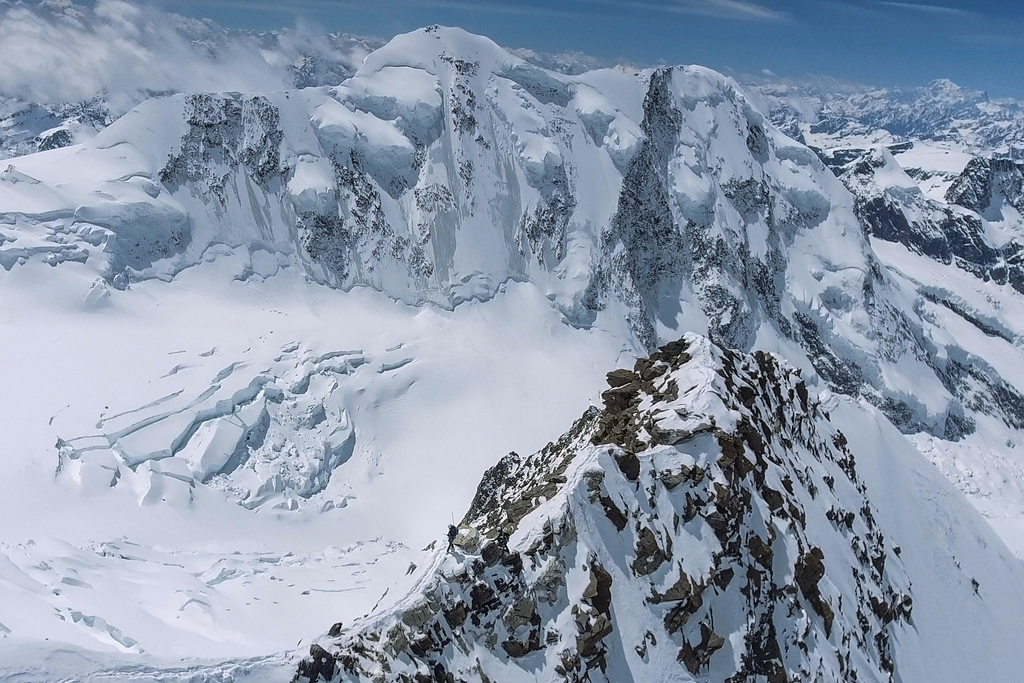 Les corps ont été localisés sur le glacier de Miage.