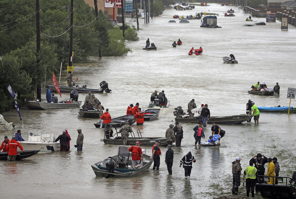 Une grande partie de cette zone au sud de Houston est sous les eaux depuis quatre jours à cause de la tempête Harvey.